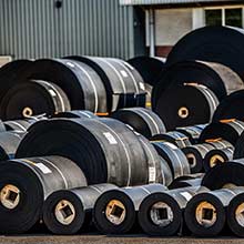 Лента конвейерная резинотканевая 2.2-1000х3-ТК-100-5/2-НБ. 9-11 мм